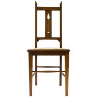 E. A. Taylor an Arts & Crafts Scottish School Oak Chair Made by Wylie & Lochhead