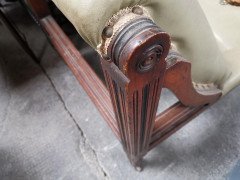 Thomas Collcutt attributed An Aesthetic Movement Walnut & Ebonized Chaise Lounge - Thumbnail 4