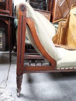 Thomas Collcutt attributed An Aesthetic Movement Walnut & Ebonized Chaise Lounge - Thumbnail 5