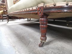 Thomas Collcutt attributed An Aesthetic Movement Walnut & Ebonized Chaise Lounge - Thumbnail 7