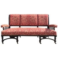 Bruce Talbert, attri Aesthetic Movement Ebonized and Parcel-Gilt Settee - Thumbnail 1