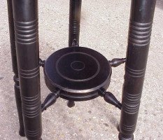 E. W. Godwin, attributed. Aesthetic Movement Circular Wine or Side Table with Five Legs - Thumbnail 4