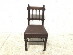 Bruce Talbert for Gillows & Co., a Rare Gothic Revival Walnut Side or Desk Chair - Thumbnail 2