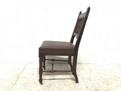 Bruce Talbert for Gillows & Co., a Rare Gothic Revival Walnut Side or Desk Chair - Thumbnail 3