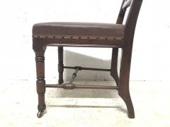 Bruce Talbert for Gillows & Co., a Rare Gothic Revival Walnut Side or Desk Chair - Thumbnail 11