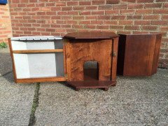 Heals, Arts & Crafts Oak Cocktail Table with Bottle Storage in the Side Doors - Thumbnail 5