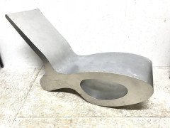 Mid- Century Modern Aluminium Organic Chaise Lounge in the Style of Ron Arad - Thumbnail 2