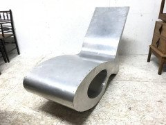 Mid- Century Modern Aluminium Organic Chaise Lounge in the Style of Ron Arad - Thumbnail 3