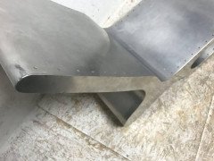 Mid- Century Modern Aluminium Organic Chaise Lounge in the Style of Ron Arad - Thumbnail 6