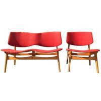 Two- Piece Suite by Gunnar Sorlie for Karl Sorlie & Son, Norway - Thumbnail 1