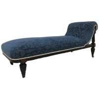 Good Quality Aesthetic Movement Mahogany Chaise Lounge Attributed to Morris & Co - Thumbnail 9