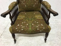 Mahogany Saville Armchair for Morris & Co Designed by George W Jack - Thumbnail 5