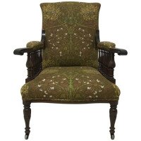 Mahogany Saville Armchair for Morris & Co Designed by George W Jack - Thumbnail 9