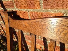 Good Quality Pair of Arts & Crafts Single Oak Beds in the Manner of Heals - Thumbnail 5