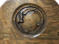 Liberty & Co, Ten Arts & Crafts Oak Dining Chairs with Stylised Floral Details - Thumbnail 10