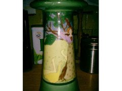 Edward Spencer, Hand Painted Tulip Vase with Pre-Raphaelite Maiden and Geese - Thumbnail 4