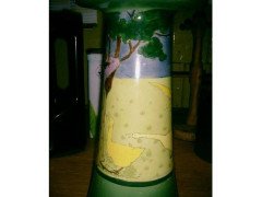 Edward Spencer, Hand Painted Tulip Vase with Pre-Raphaelite Maiden and Geese - Thumbnail 7