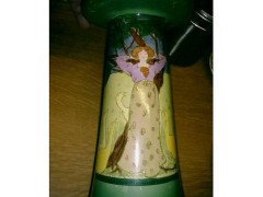 Edward Spencer, Hand Painted Tulip Vase with Pre-Raphaelite Maiden and Geese - Thumbnail 9