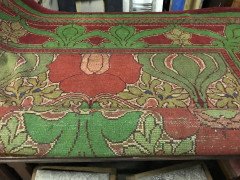 CFA Voysey. A Rare Arts & Crafts 'Donnemara' Donegal Rug, with Roses & Tulips. - Thumbnail 2