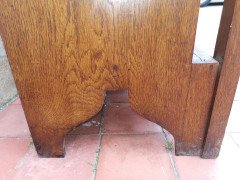 Wylie & Lochhead, Arts & Crafts Voysey Style Bookcase with Pewter & Ebony Inlays - Thumbnail 19