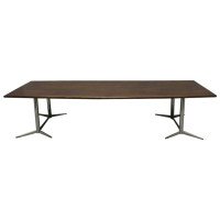 Heals Mid Century Modern Large Teak Boardroom/Dining Table with a Curvaceous Top - Thumbnail 7
