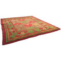 CFA Voysey. A Rare Arts & Crafts 'Donnemara' Donegal Rug, with Roses & Tulips. - Thumbnail 1