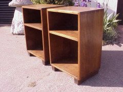 Edward Barnsley Attributed Pair of Cotswold Arts & Crafts Bed Side Nightstands - Thumbnail 7