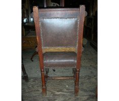 John Pollard Seddon a Pair of Gothic Revival Oak Dining Chairs. 4 More Available - Thumbnail 5