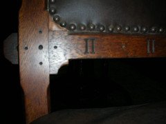 John Pollard Seddon a Pair of Gothic Revival Oak Dining Chairs. 4 More Available - Thumbnail 11