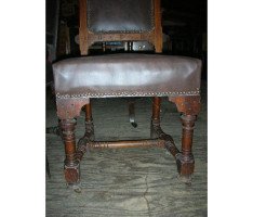 John Pollard Seddon a Pair of Gothic Revival Oak Dining Chairs. 4 More Available - Thumbnail 12
