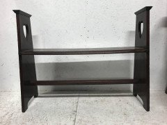 Liberty & Co. an Arts & Crafts Oak Window or Hall Seat with Large Pierced Hearts - Thumbnail 3