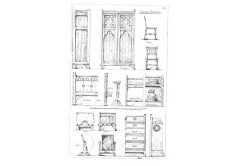 John Pollard Seddon a Pair of Gothic Revival Oak Dining Chairs. 4 More Available - Thumbnail 17