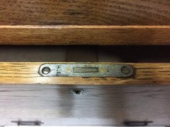 Harris Lebus Arts and Crafts Oak Chest of Drawers with Floral Detailed Handles - Thumbnail 5