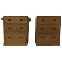 Ambrose Heal. a Super Quality Pair of Petite Cotswold Oak Chests of Drawers - Thumbnail 8