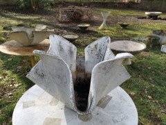 Willy Guhl for Eternit, Mid-Century Modern Concrete Garden Handkerchief Planter - Thumbnail 5