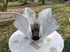 Willy Guhl for Eternit, Mid-Century Modern Concrete Garden Handkerchief Planter - Thumbnail 6