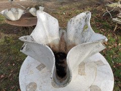 Willy Guhl for Eternit, Mid-Century Modern Concrete Garden Handkerchief Planter - Thumbnail 7