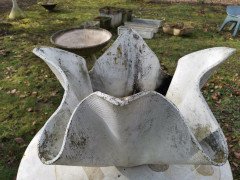 Willy Guhl for Eternit, Mid-Century Modern Concrete Garden Handkerchief Planter - Thumbnail 11