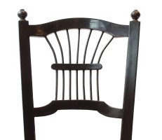 Morris & Co. an Ebonised Rush-Seat Sussex Side Chair by Daniel Gabriel Rossetti - Thumbnail 3