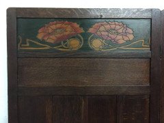 Liberty & Co. Arts & Crafts Four Fold-Screen with Stylized Floral Details - Thumbnail 1