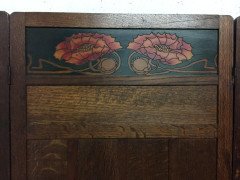 Liberty & Co. Arts & Crafts Four Fold-Screen with Stylized Floral Details - Thumbnail 2