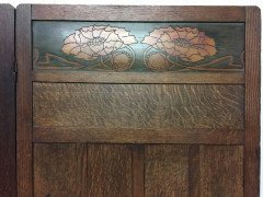 Liberty & Co. Arts & Crafts Four Fold-Screen with Stylized Floral Details - Thumbnail 3