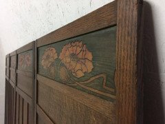 Liberty & Co. Arts & Crafts Four Fold-Screen with Stylized Floral Details - Thumbnail 4