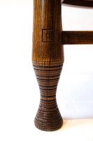 Rare Early Arts and Crafts Oak Liberty and Co Thebes Stool - Thumbnail 1