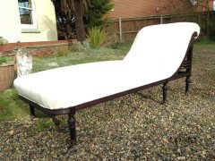 E. W. Godwin for Collinson & Lock. an Anglo- Japanese Rosewood Chaise Lounge or Day Bed - Thumbnail 3
