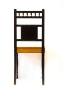 Bruce Talbert. Aesthetic Movement Hall Chair with Minton's tile by Dr C Dresser - Thumbnail 5