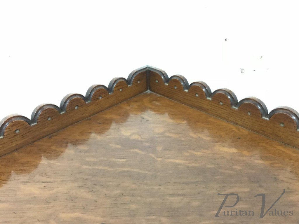 Charles Bevan for Marsh Jones & Cribb. A Gothic Revival Oak Ã‰tagÃ¨re/Corner Piece - Image 5