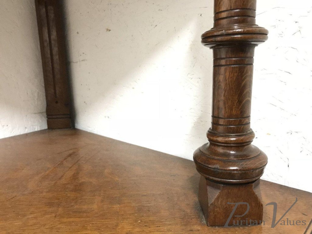 Charles Bevan for Marsh Jones & Cribb. A Gothic Revival Oak Ã‰tagÃ¨re/Corner Piece - Image 10
