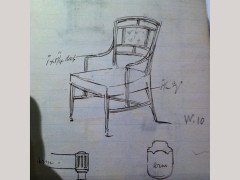 Edward William Godwin. Made by William Watt. an Anglo- Japanese Walnut Armchair. - Thumbnail 6