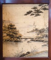 E. W. Godwin (attributed). an Anglo- Japanese Four-fold Screen with Japanese Silk Scenes - Thumbnail 4